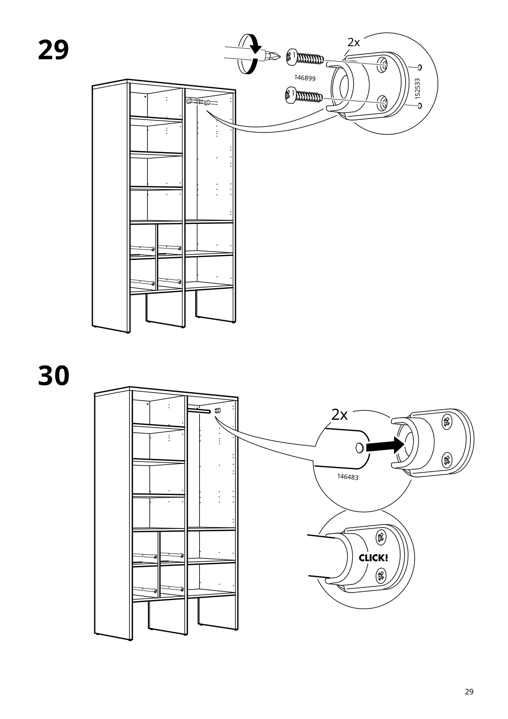 Assembly instructions for IKEA Visthus wardrobe gray white | Page 29 - IKEA VISTHUS wardrobe 503.476.16