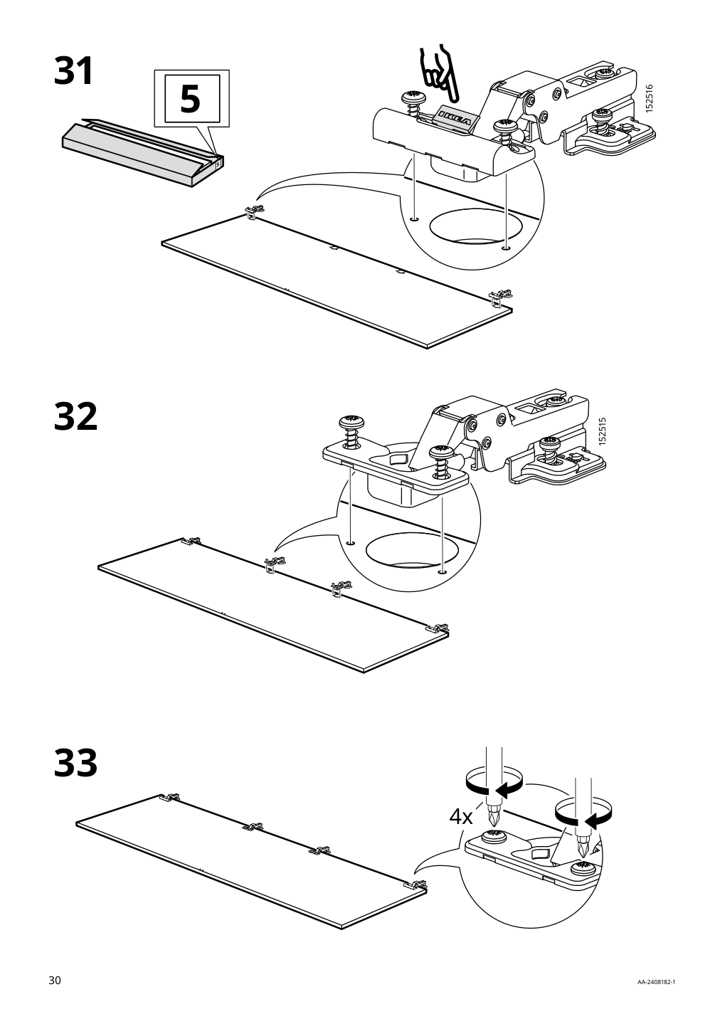 Assembly instructions for IKEA Visthus wardrobe gray white | Page 30 - IKEA VISTHUS wardrobe 503.476.16