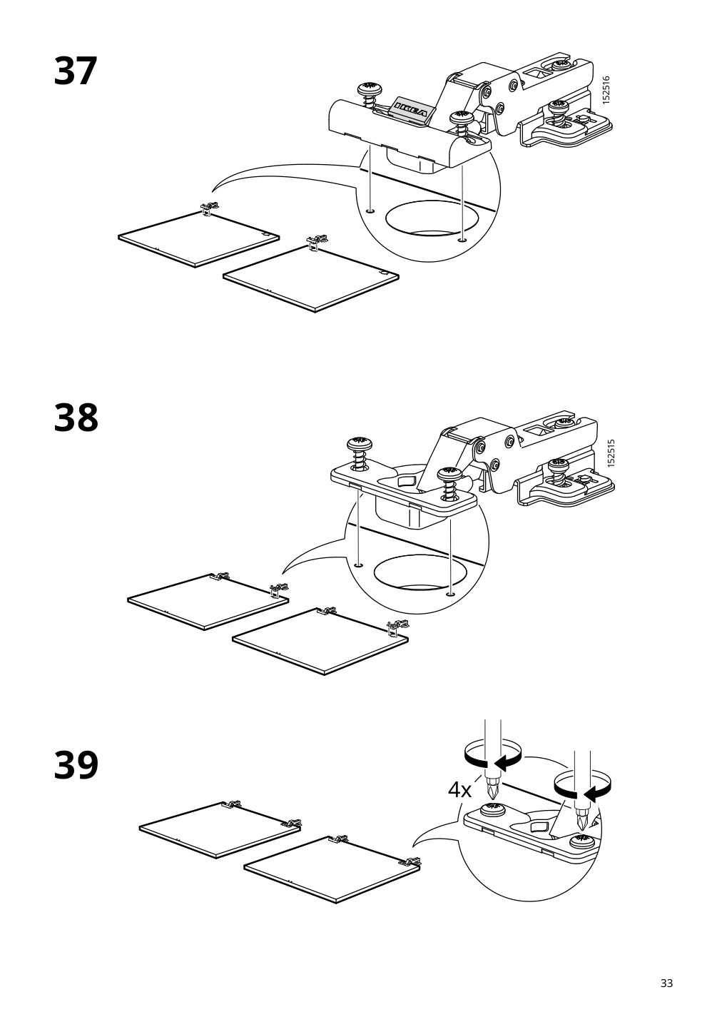 Assembly instructions for IKEA Visthus wardrobe gray white | Page 33 - IKEA VISTHUS wardrobe 503.476.16