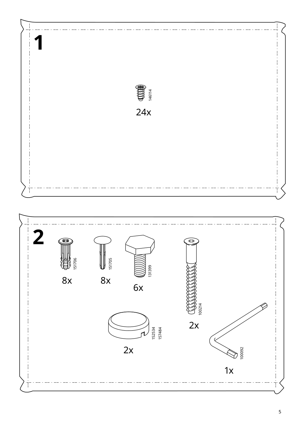 Assembly instructions for IKEA Visthus wardrobe gray white | Page 5 - IKEA VISTHUS wardrobe 503.476.16