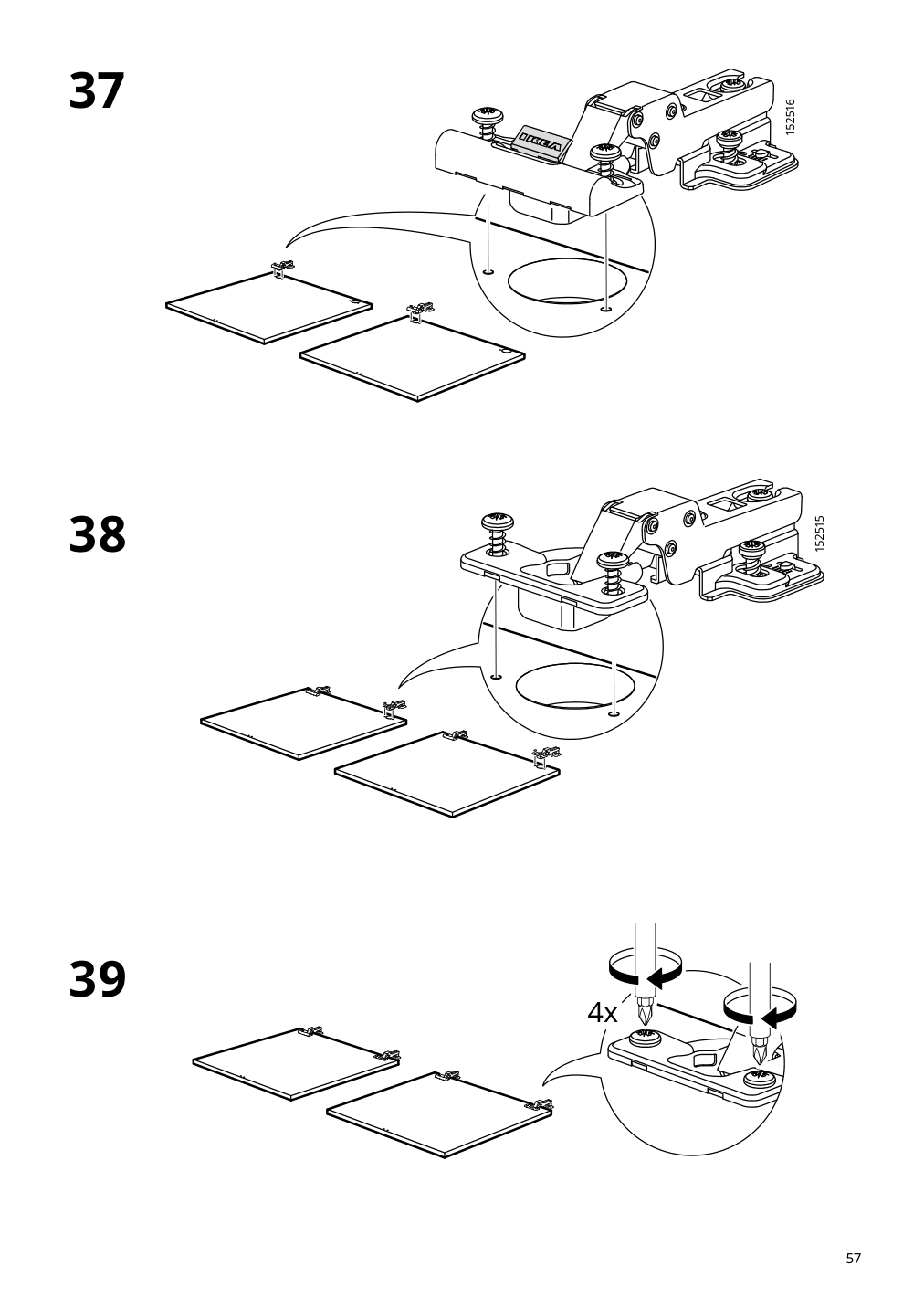 Assembly instructions for IKEA Visthus wardrobe gray white | Page 57 - IKEA VISTHUS wardrobe 503.476.16