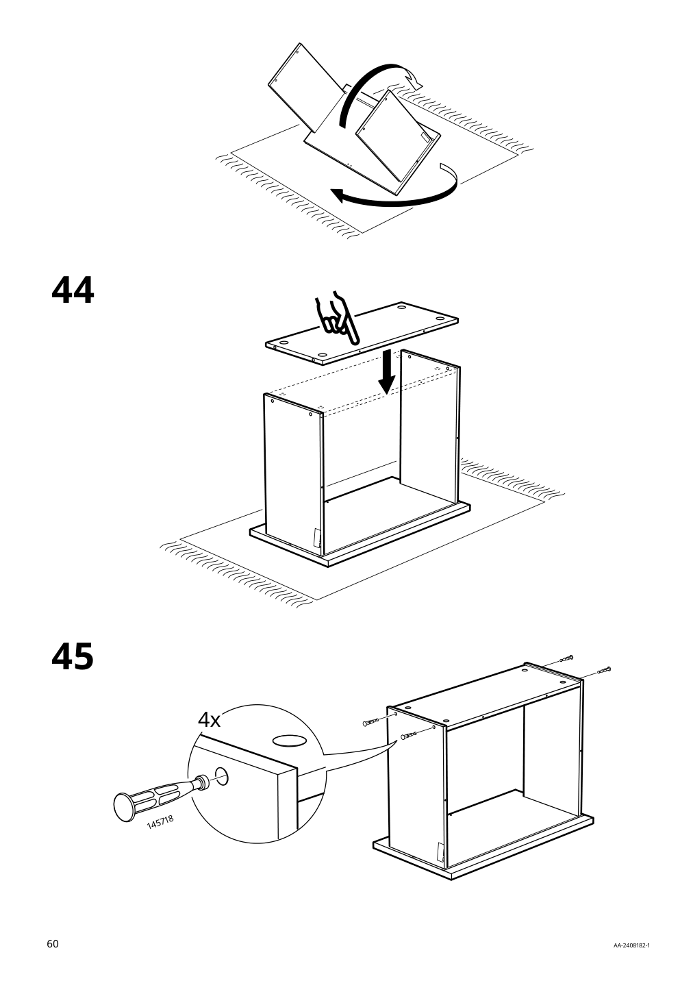 Assembly instructions for IKEA Visthus wardrobe gray white | Page 60 - IKEA VISTHUS wardrobe 503.476.16