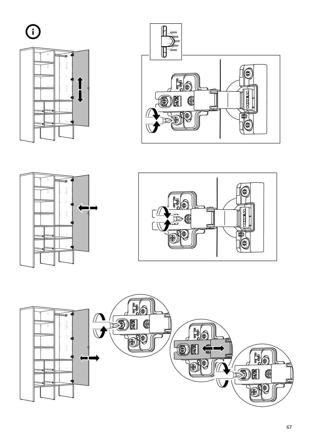 Assembly instructions for IKEA Visthus wardrobe gray white | Page 67 - IKEA VISTHUS wardrobe 503.476.16