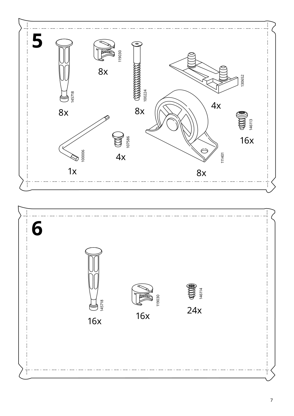 Assembly instructions for IKEA Visthus wardrobe gray white | Page 7 - IKEA VISTHUS wardrobe 503.476.16