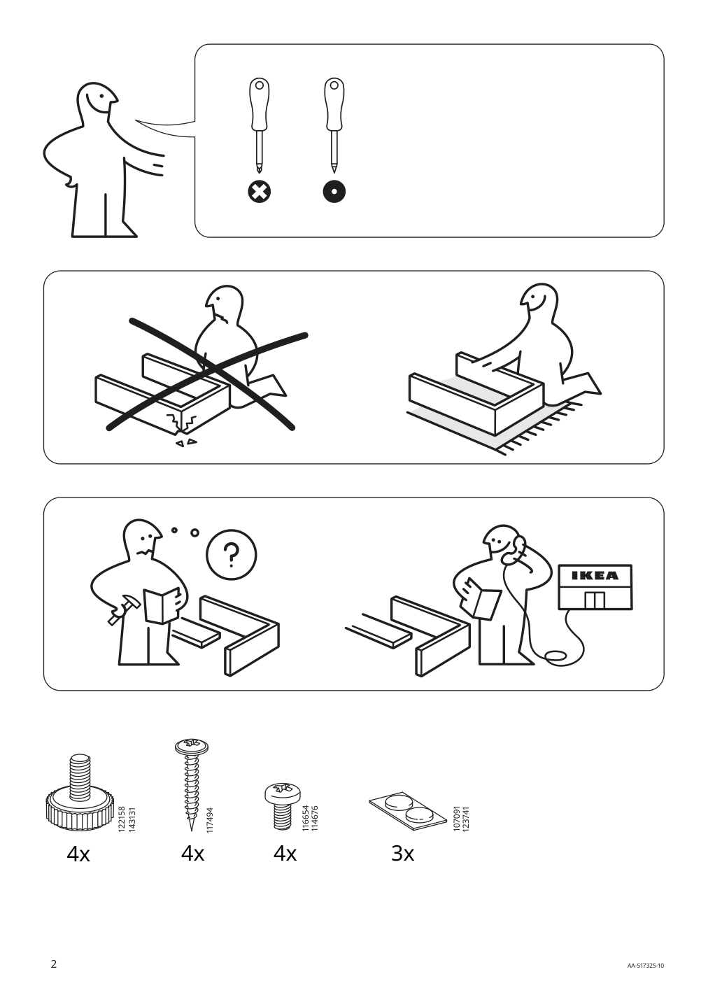 Assembly instructions for IKEA Vittsjoe coffee table black brown glass | Page 2 - IKEA VITTSJÖ coffee table 802.133.09