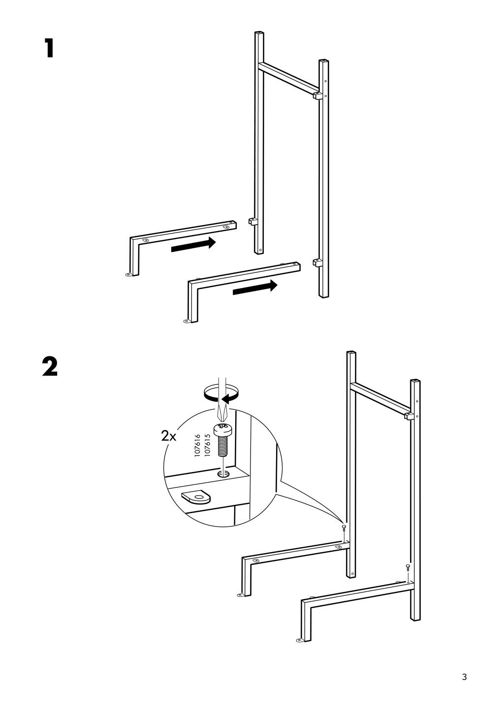 Assembly instructions for IKEA Vittsjoe laptop table black brown glass | Page 3 - IKEA VITTSJÖ laptop table 802.213.52