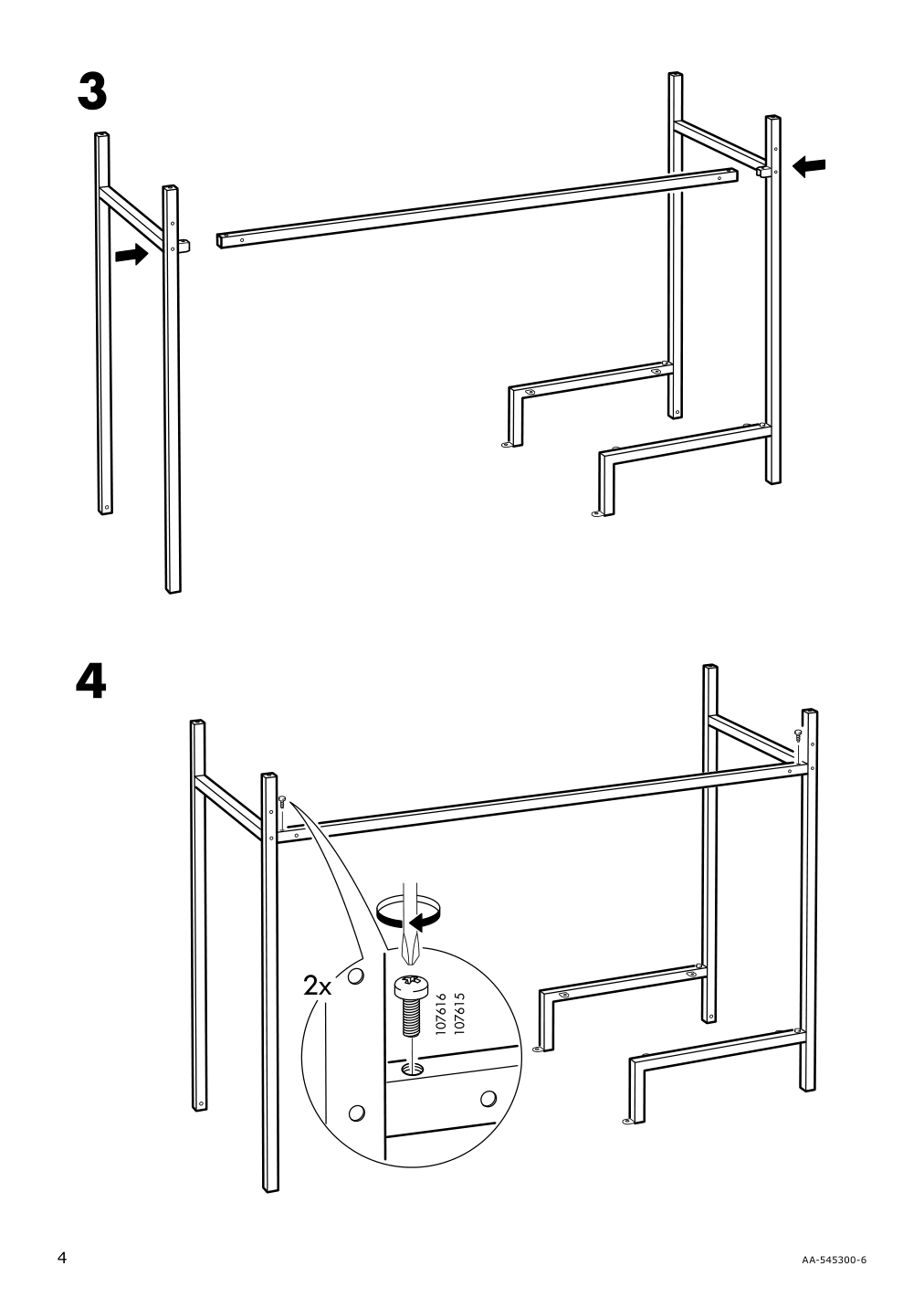 Assembly instructions for IKEA Vittsjoe laptop table black brown glass | Page 4 - IKEA VITTSJÖ laptop table 802.213.52