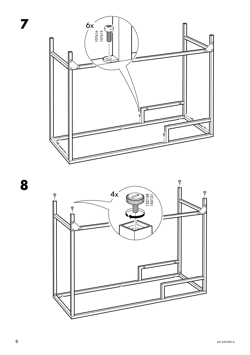 Assembly instructions for IKEA Vittsjoe laptop table black brown glass | Page 6 - IKEA VITTSJÖ laptop table 802.213.52