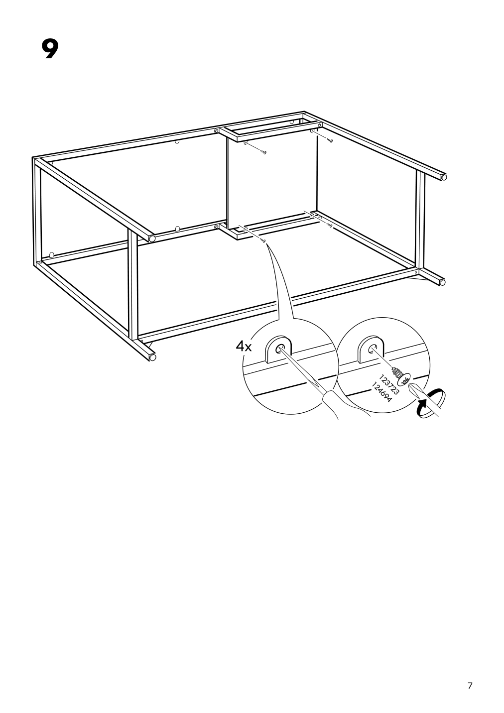 Assembly instructions for IKEA Vittsjoe laptop table black brown glass | Page 7 - IKEA VITTSJÖ laptop table 802.213.52