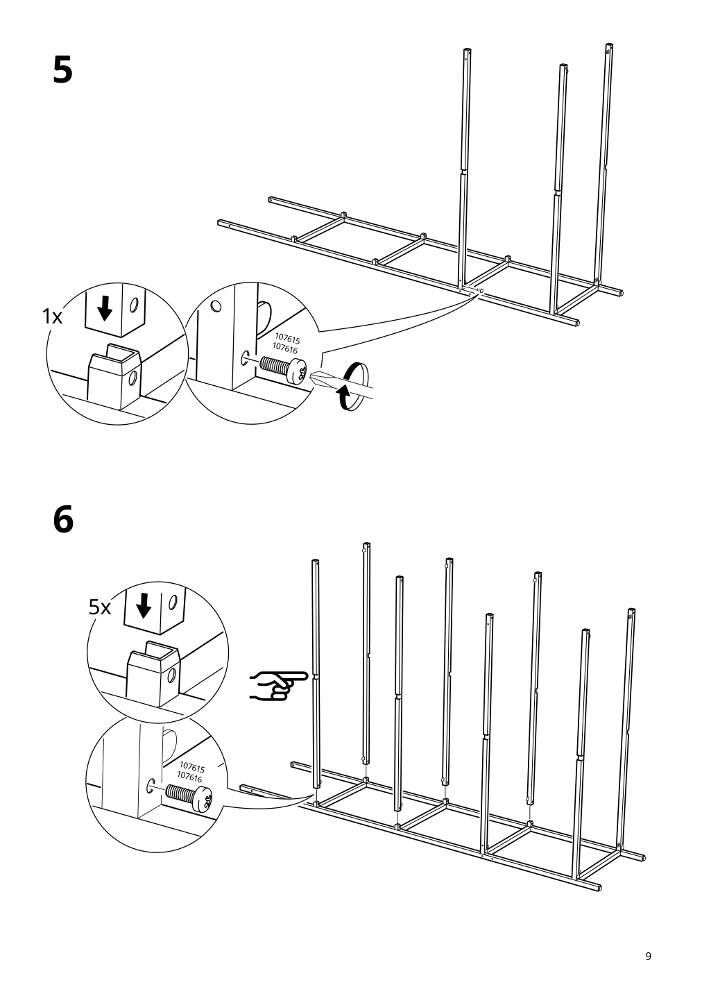 Assembly instructions for IKEA Vittsjoe shelf unit white glass | Page 9 - IKEA VITTSJÖ TV storage combination 092.945.69