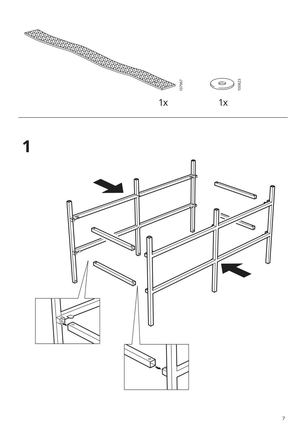 Assembly instructions for IKEA Vittsjoe tv unit black brown glass | Page 7 - IKEA VITTSJÖ TV storage combination 992.945.60