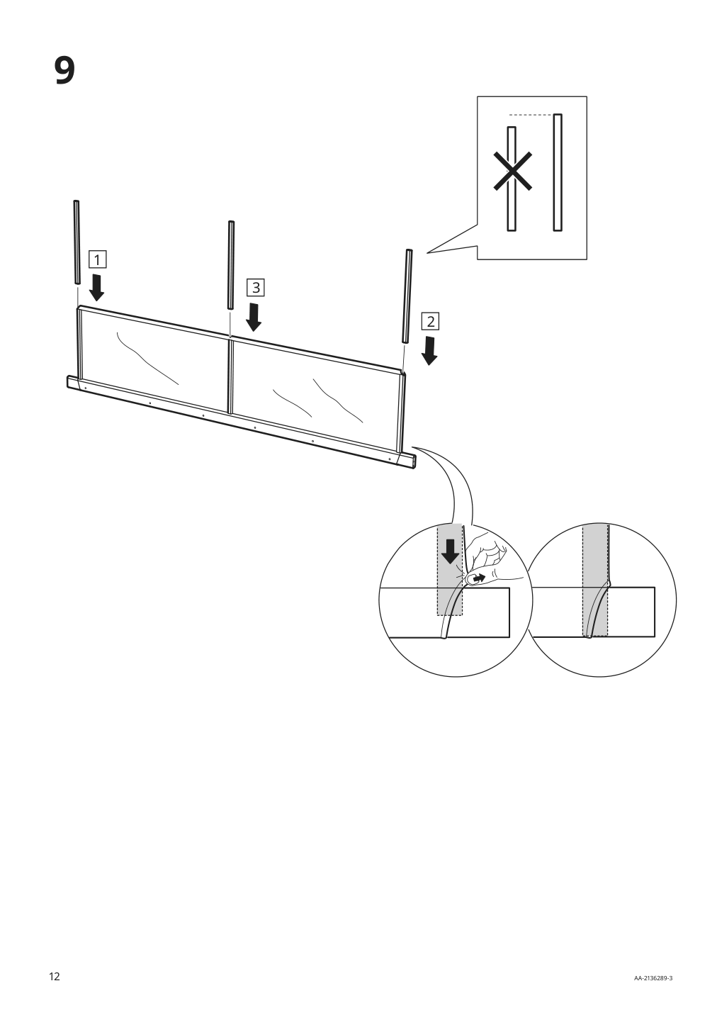 Assembly instructions for IKEA Vitval bunk bed frame white light gray | Page 12 - IKEA VITVAL bunk bed frame 804.112.72