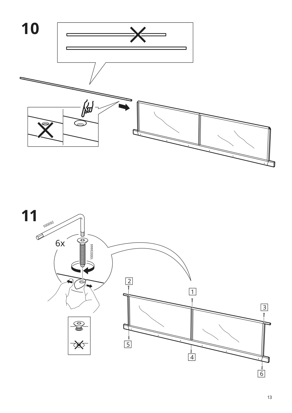 Assembly instructions for IKEA Vitval bunk bed frame white light gray | Page 13 - IKEA VITVAL bunk bed frame 804.112.72