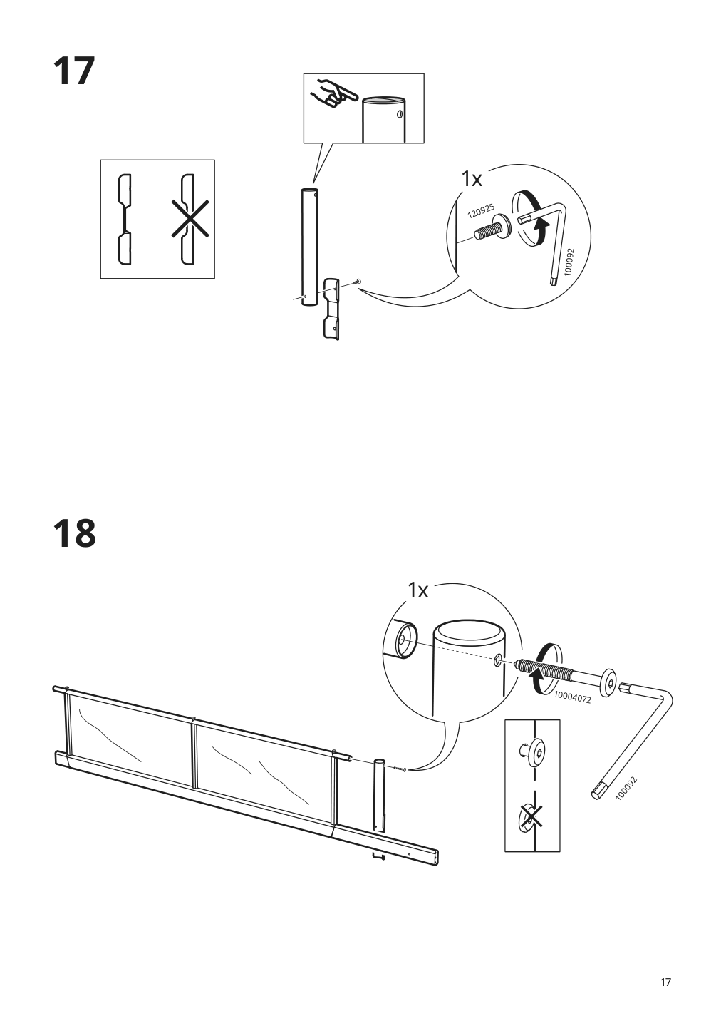 Assembly instructions for IKEA Vitval bunk bed frame white light gray | Page 17 - IKEA VITVAL bunk bed frame 804.112.72