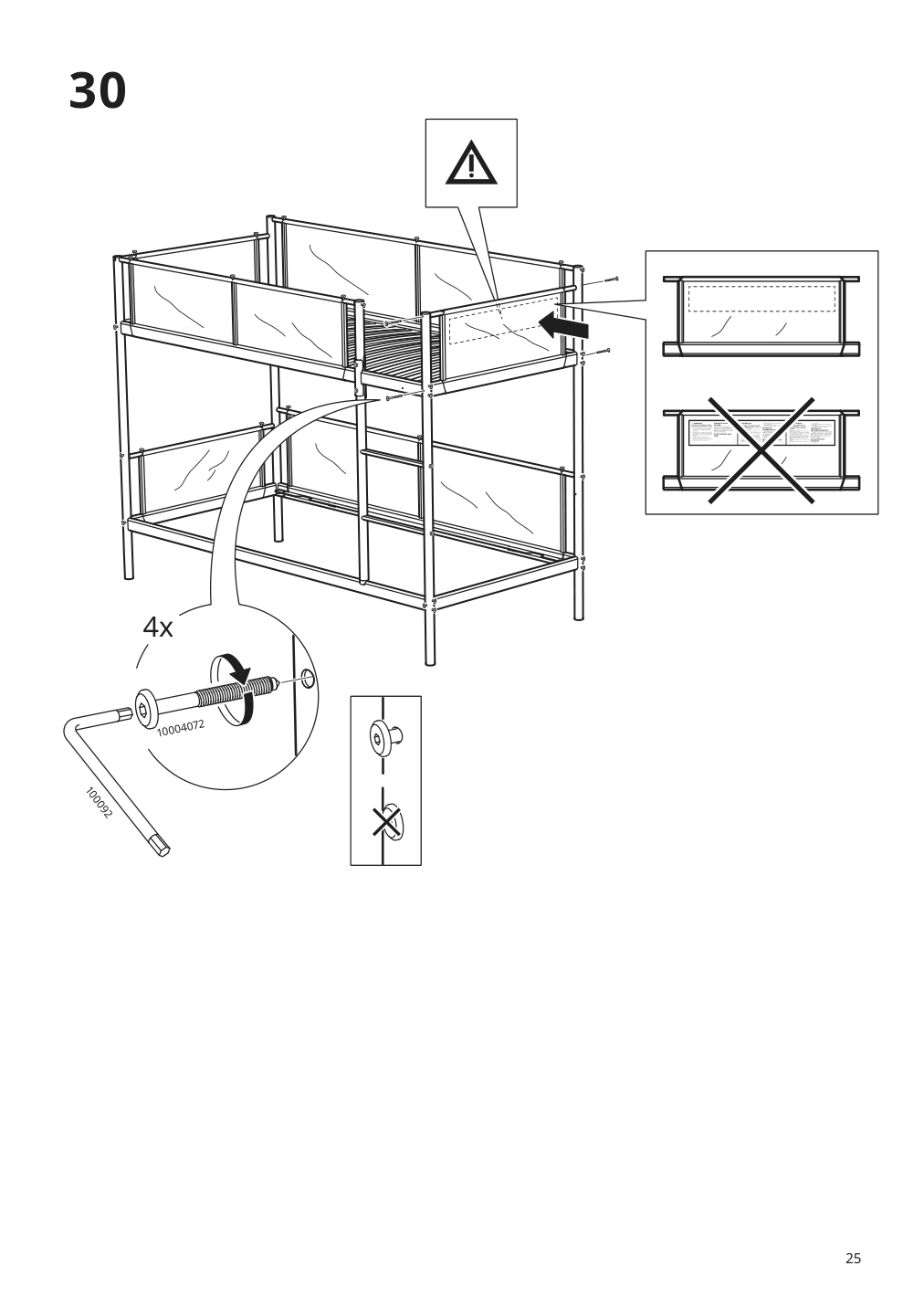 Assembly instructions for IKEA Vitval bunk bed frame white light gray | Page 25 - IKEA VITVAL bunk bed frame 804.112.72