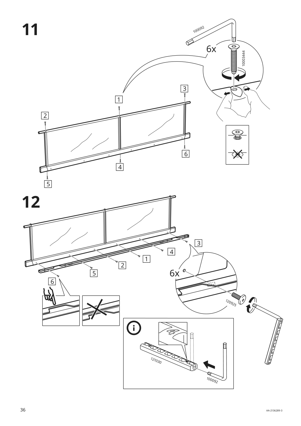 Assembly instructions for IKEA Vitval bunk bed frame white light gray | Page 36 - IKEA VITVAL bunk bed frame 804.112.72