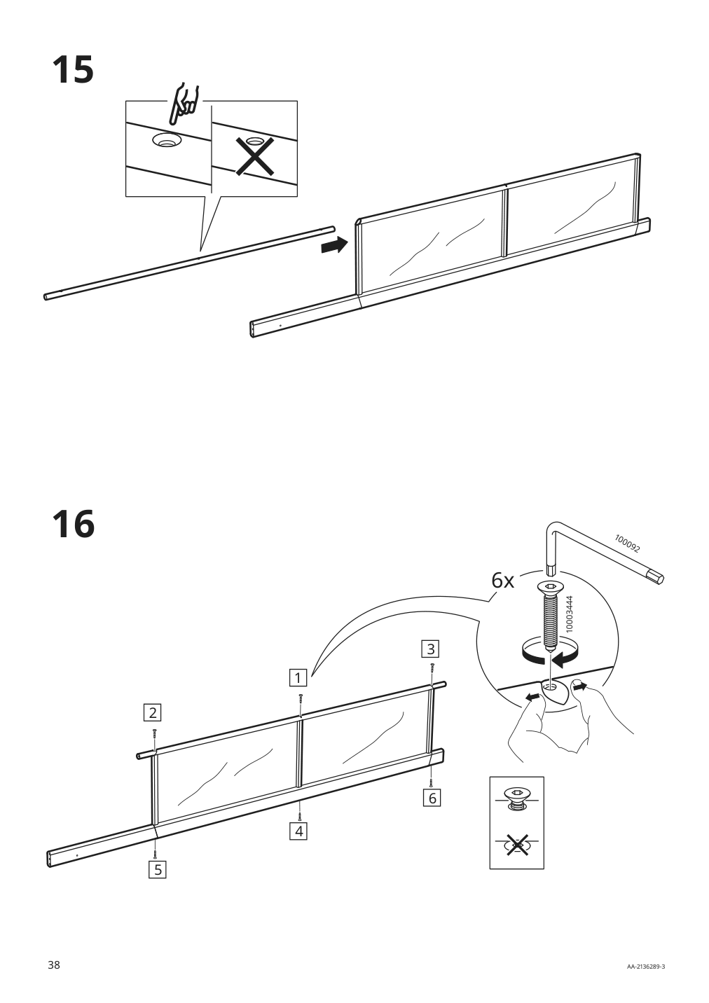 Assembly instructions for IKEA Vitval bunk bed frame white light gray | Page 38 - IKEA VITVAL bunk bed frame 804.112.72