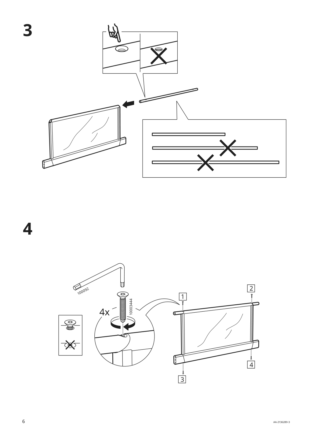 Assembly instructions for IKEA Vitval bunk bed frame white light gray | Page 6 - IKEA VITVAL bunk bed frame 804.112.72