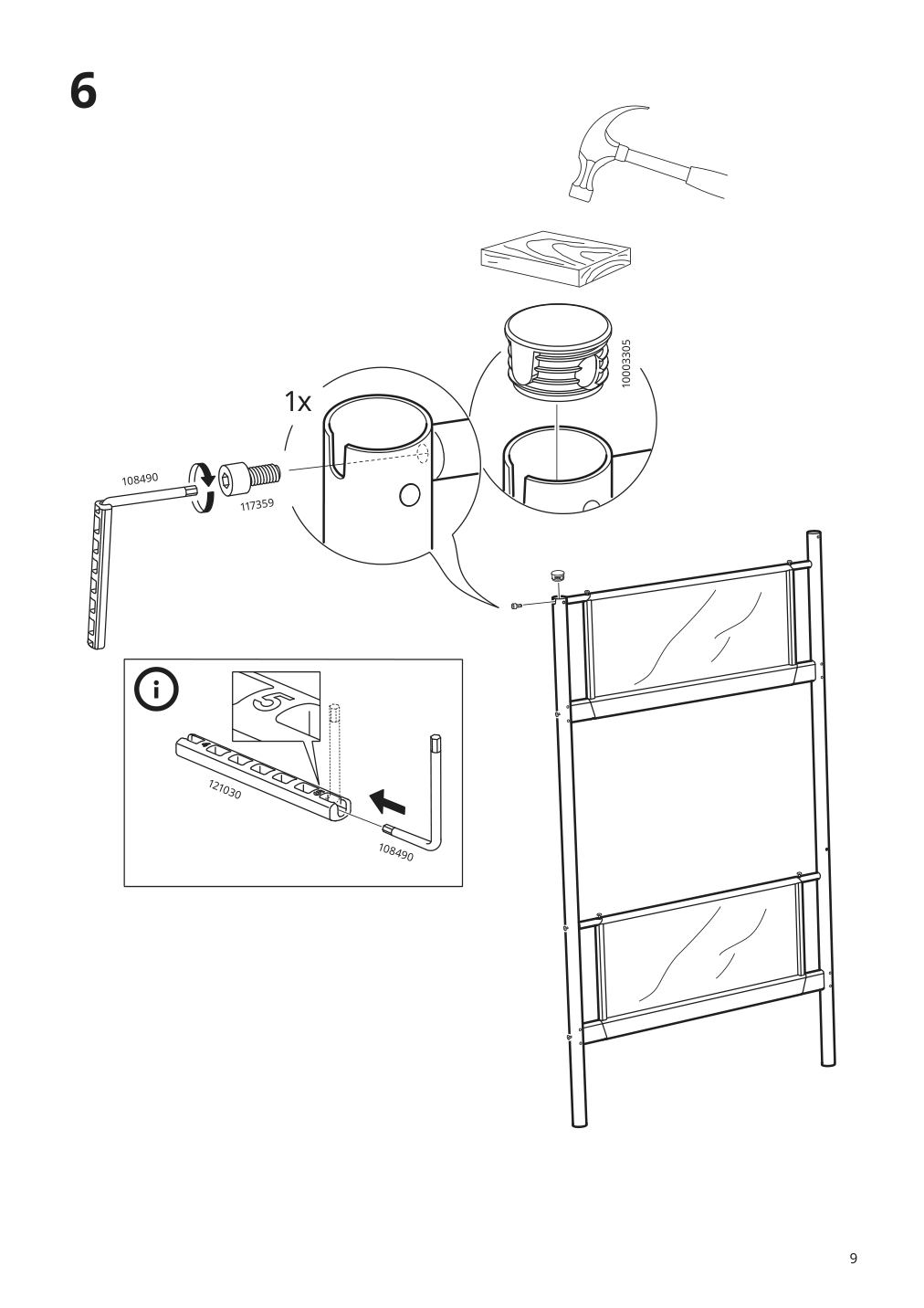 Assembly instructions for IKEA Vitval bunk bed frame white light gray | Page 9 - IKEA VITVAL bunk bed frame 804.112.72