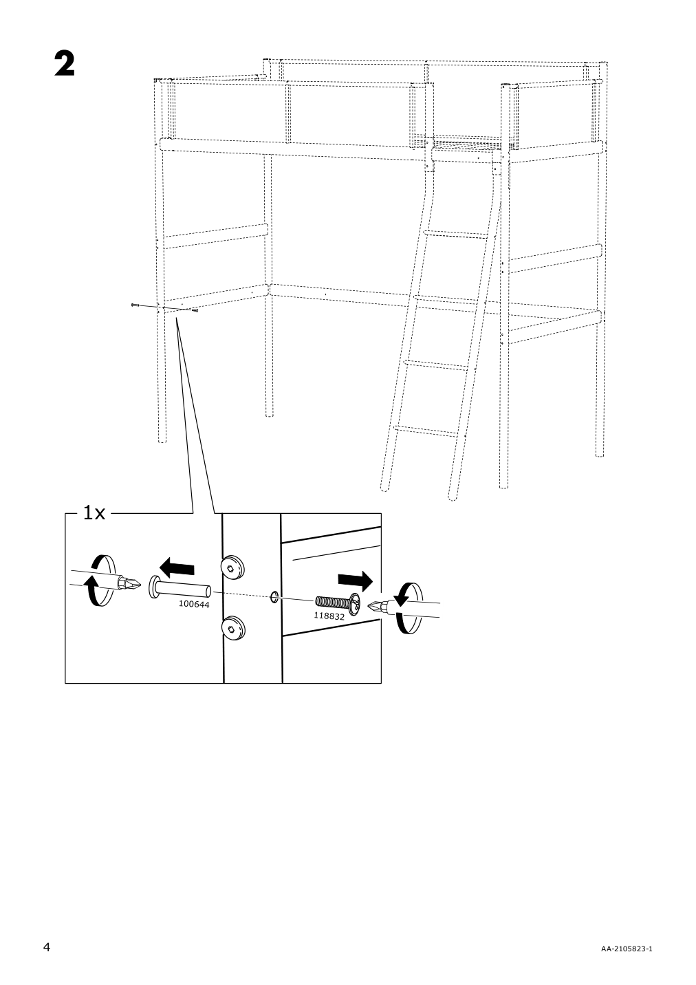 Assembly instructions for IKEA Vitval desk top white | Page 4 - IKEA VITVAL desk top 404.114.10