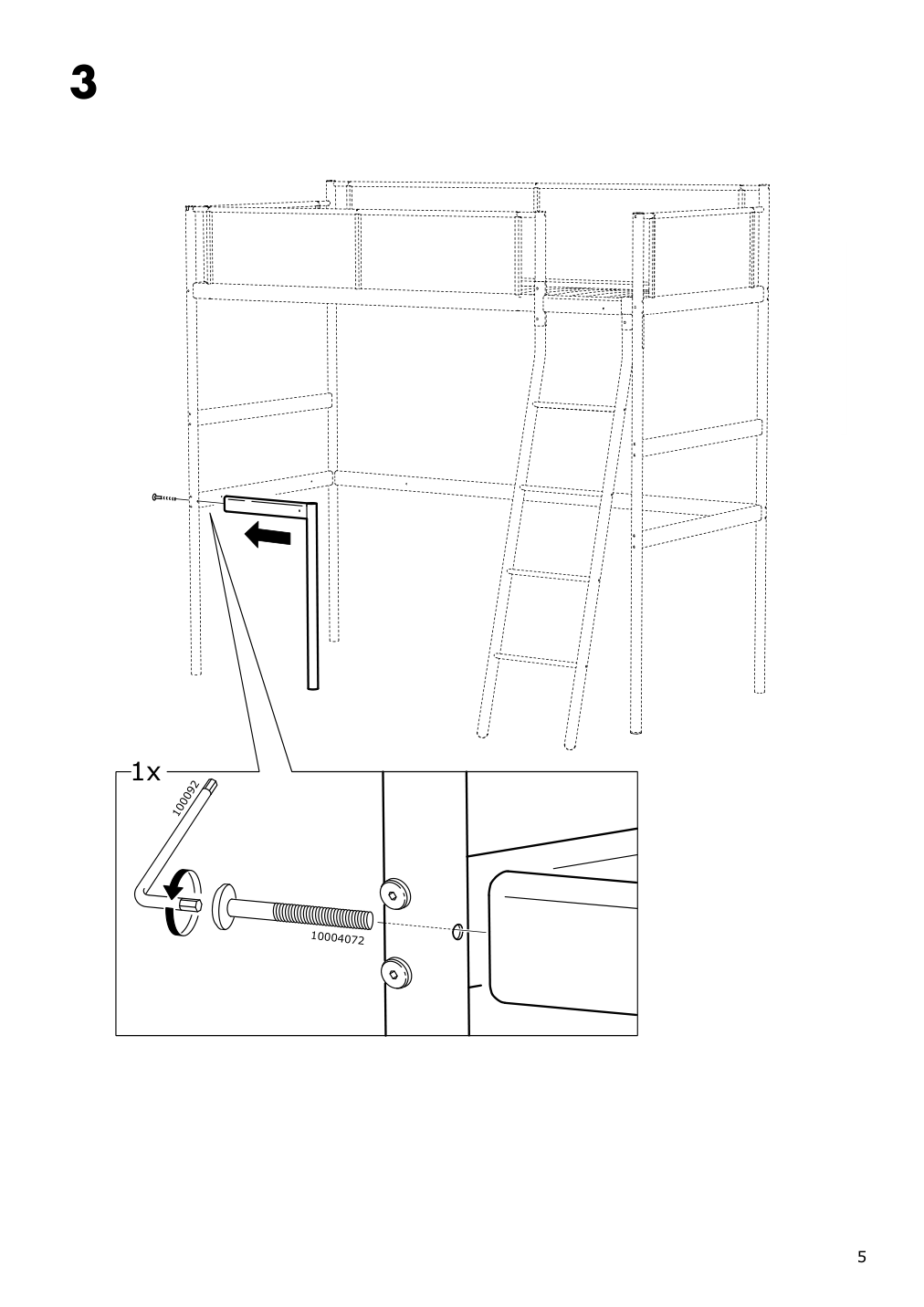 Assembly instructions for IKEA Vitval desk top white | Page 5 - IKEA VITVAL desk top 404.114.10