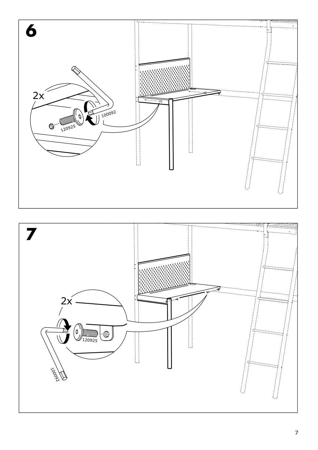 Assembly instructions for IKEA Vitval desk top white | Page 7 - IKEA VITVAL desk top 404.114.10