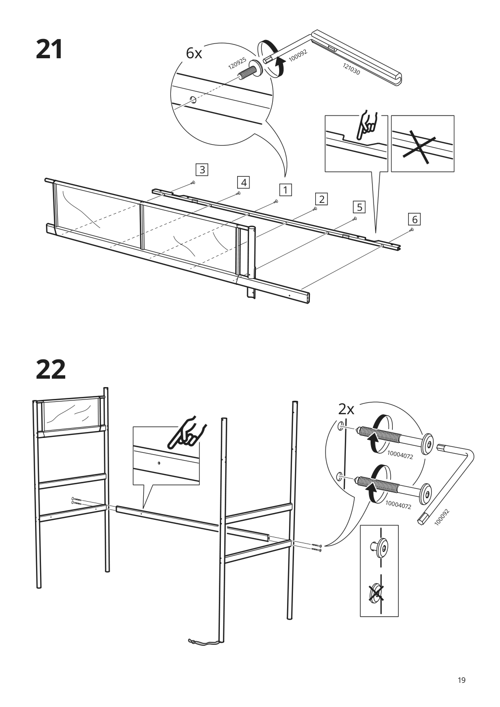 Assembly instructions for IKEA Vitval loft bed frame white light gray | Page 19 - IKEA VITVAL loft bed frame 104.112.42