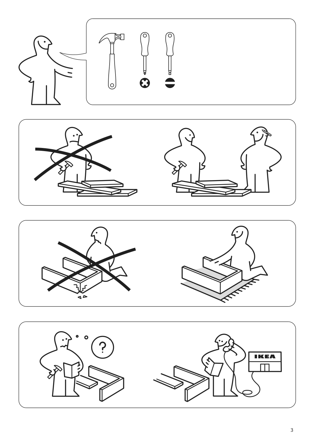 Assembly instructions for IKEA Vitval loft bed frame white light gray | Page 3 - IKEA VITVAL loft bed frame 104.112.42