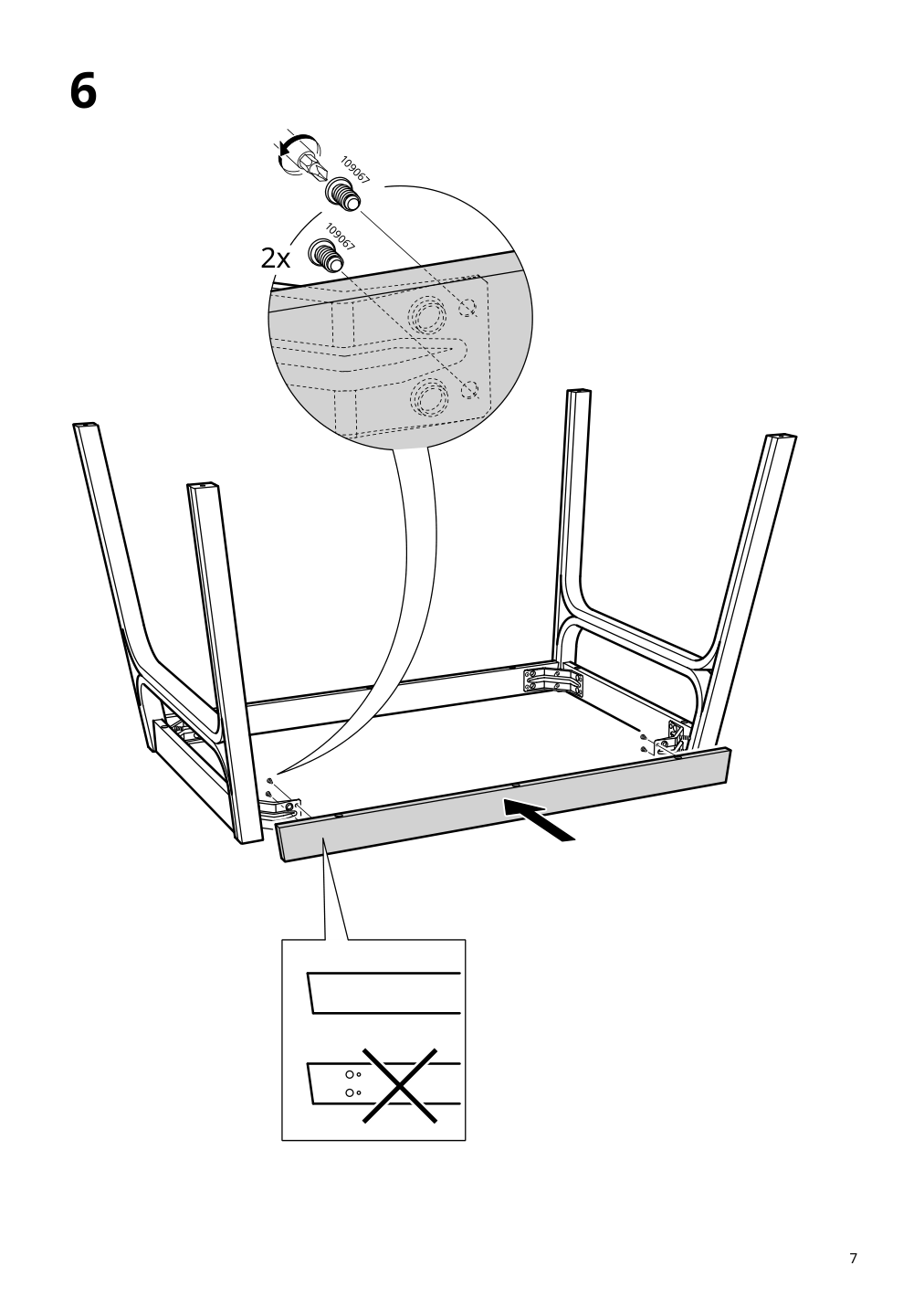 Assembly instructions for IKEA Voxloev dining table light bamboo | Page 7 - IKEA VOXLÖV / VOXLÖV table and 4 chairs 293.886.56