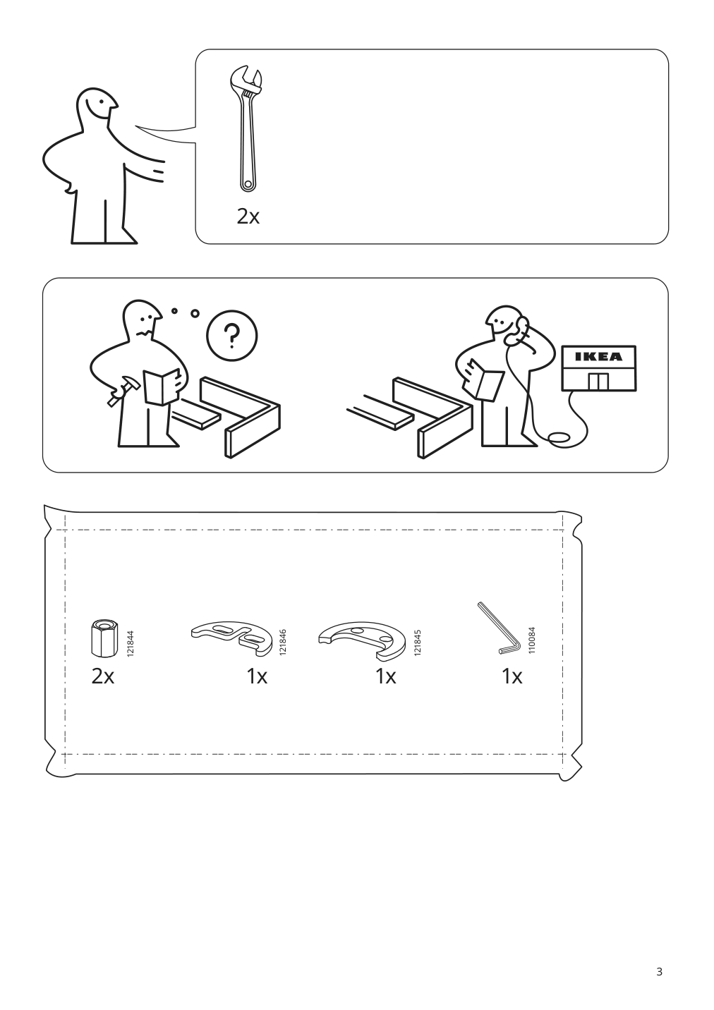 Assembly instructions for IKEA Voxnan bath faucet tall chrome plated | Page 3 - IKEA GODMORGON/TOLKEN / KATTEVIK sink cabinet with top + 15¾" sink 093.085.09