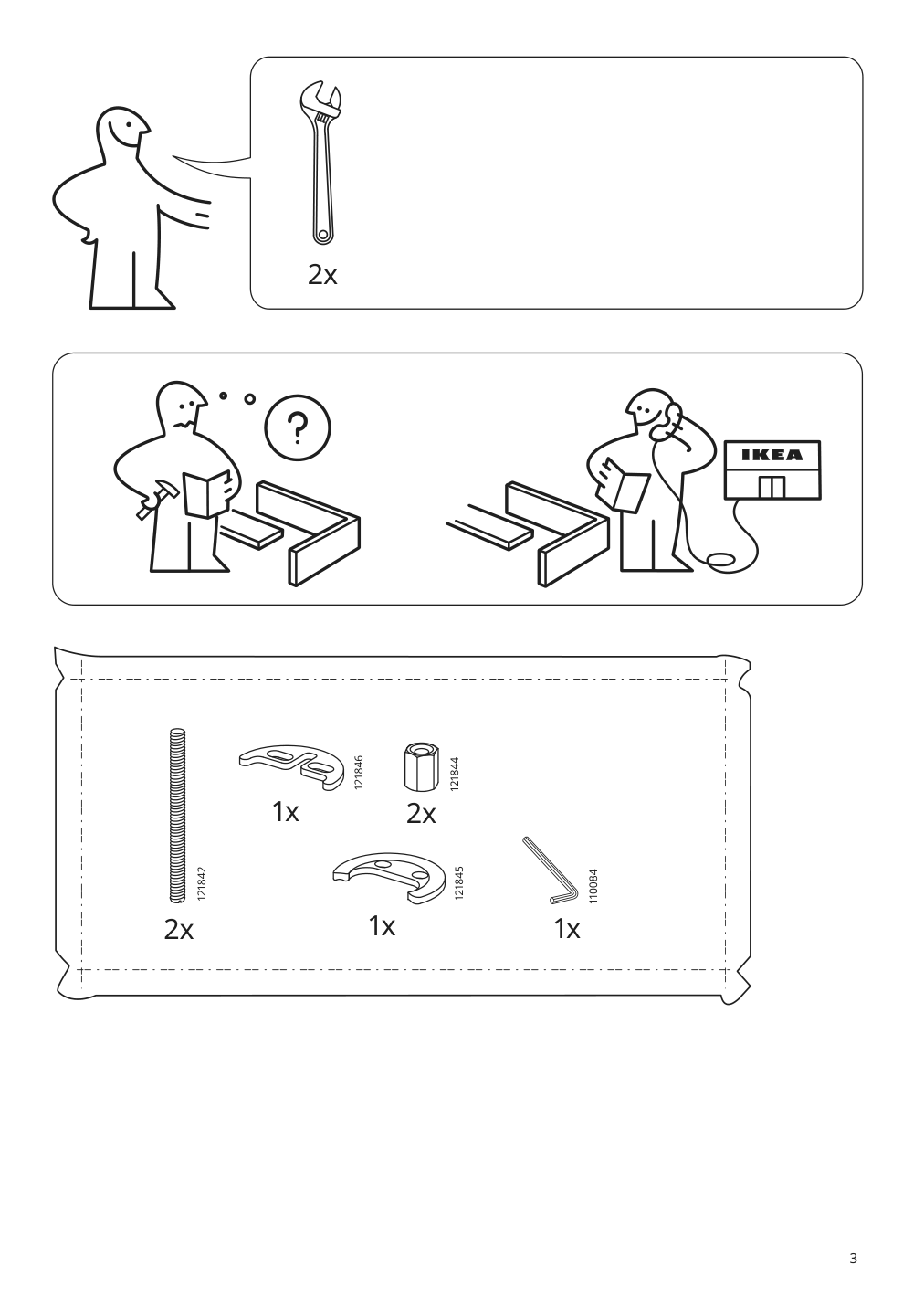 Assembly instructions for IKEA Voxnan bath faucet with strainer chrome plated | Page 3 - IKEA HEMNES / ODENSVIK bathroom furniture, set of 5 993.898.22