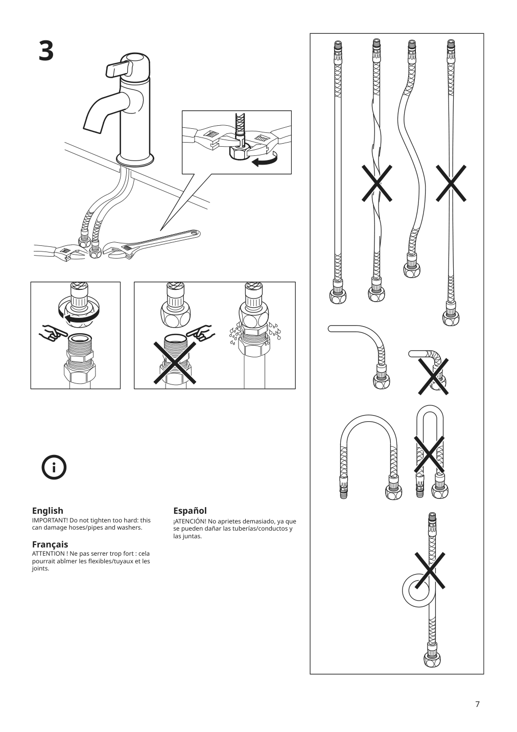 Assembly instructions for IKEA Voxnan bath faucet with strainer chrome plated | Page 7 - IKEA HEMNES / ODENSVIK bathroom furniture, set of 5 593.151.64