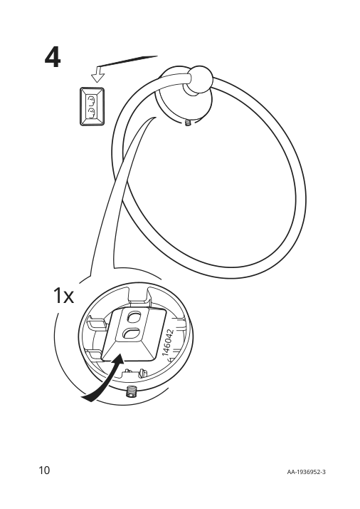 Assembly instructions for IKEA Voxnan towel hanger chrome effect | Page 10 - IKEA VOXNAN towel hanger 403.289.82