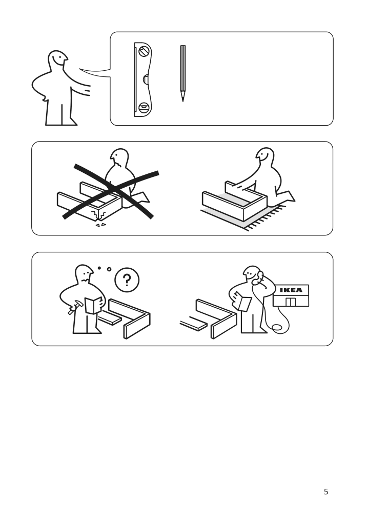 Assembly instructions for IKEA Voxnan towel holder 3 bars | Page 5 - IKEA VOXNAN towel holder, 3 bars 204.345.49