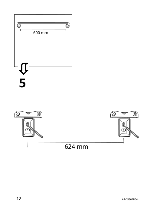 Assembly instructions for IKEA Voxnan towel rail chrome effect | Page 12 - IKEA VOXNAN towel rail 603.285.99