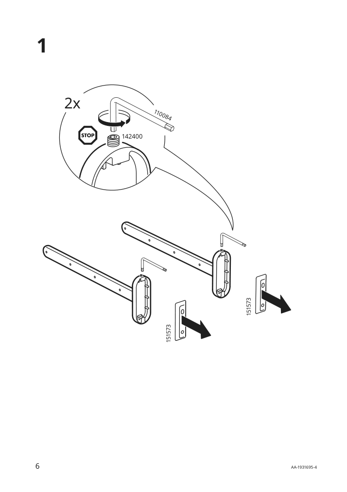 Assembly instructions for IKEA Voxnan wall shelf with towel rail chrome effect | Page 6 - IKEA VOXNAN wall shelf with towel rail 103.285.87