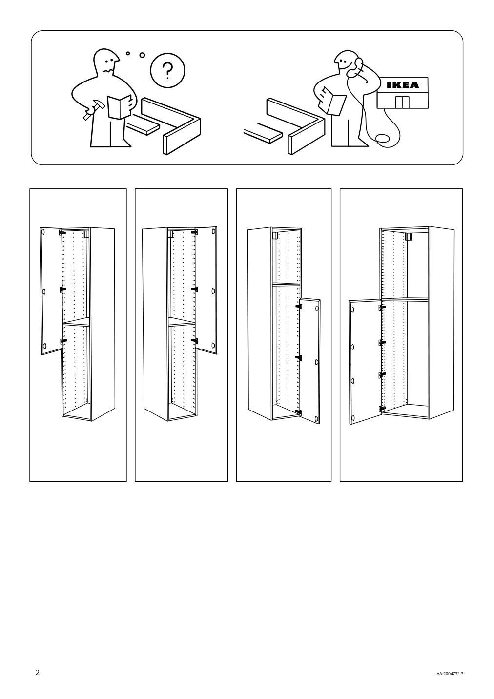 Assembly instructions for IKEA Voxtorp door walnut effect | Page 2 - IKEA SEKTION / MAXIMERA high cb w 2 doors/shelves/4 drawers 193.458.51