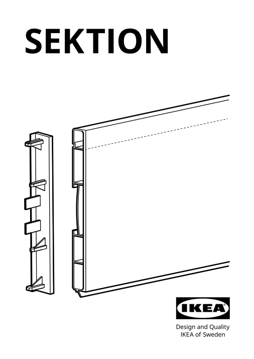 Assembly instructions for IKEA Bodarp toekick gray green | Page 1 - IKEA BODARP toekick 204.356.38