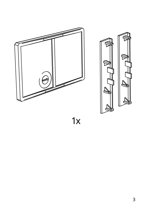 Assembly instructions for IKEA Bodarp toekick gray green | Page 3 - IKEA BODARP toekick 204.356.38