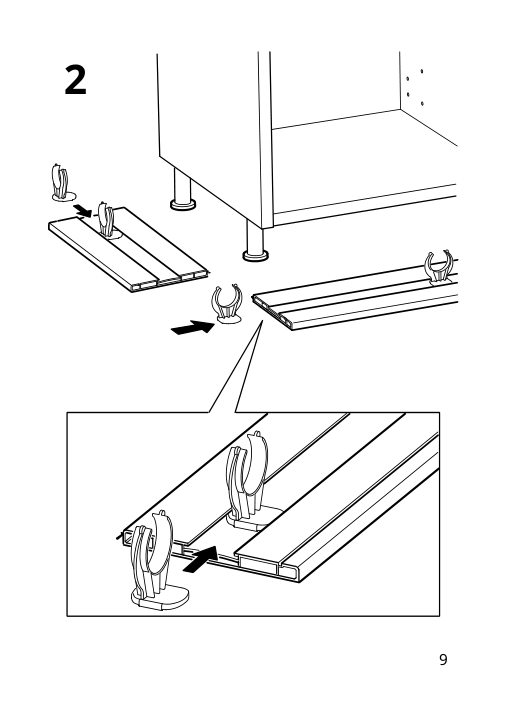 Assembly instructions for IKEA Bodarp toekick gray green | Page 9 - IKEA BODARP toekick 204.356.38