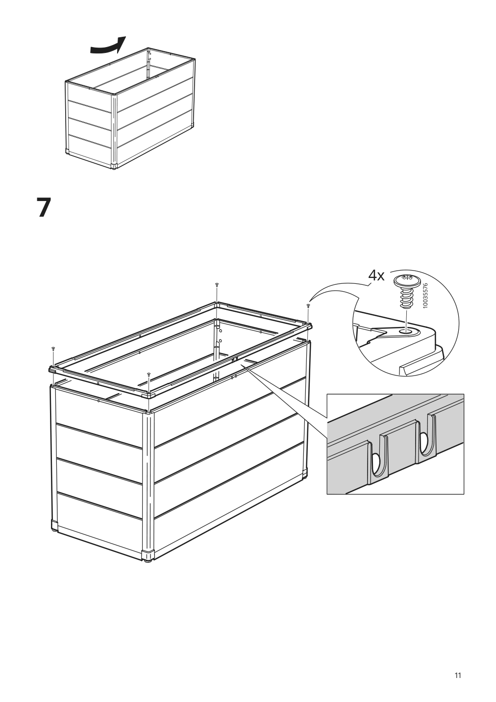 Assembly instructions for IKEA Vrenen storage box outdoor light gray gray | Page 11 - IKEA VRENEN storage box, outdoor 504.114.43