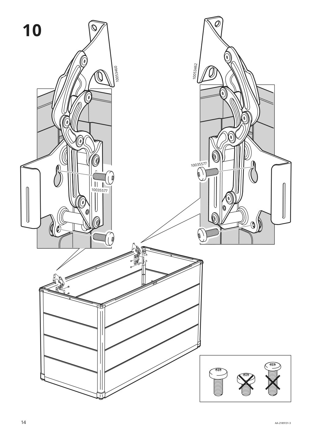 Assembly instructions for IKEA Vrenen storage box outdoor light gray gray | Page 14 - IKEA VRENEN storage box, outdoor 504.114.43