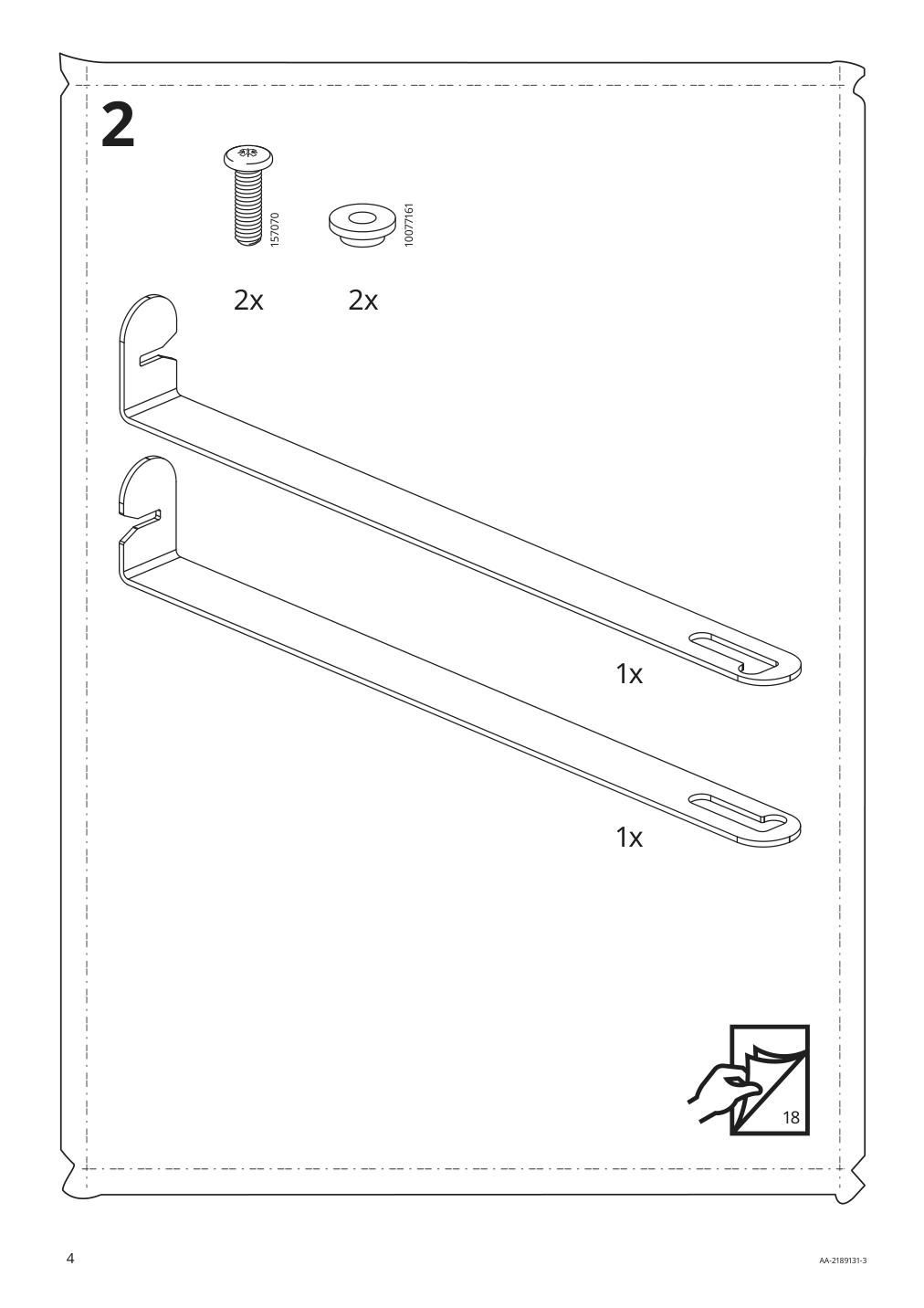 Assembly instructions for IKEA Vrenen storage box outdoor light gray gray | Page 4 - IKEA VRENEN storage box, outdoor 504.114.43