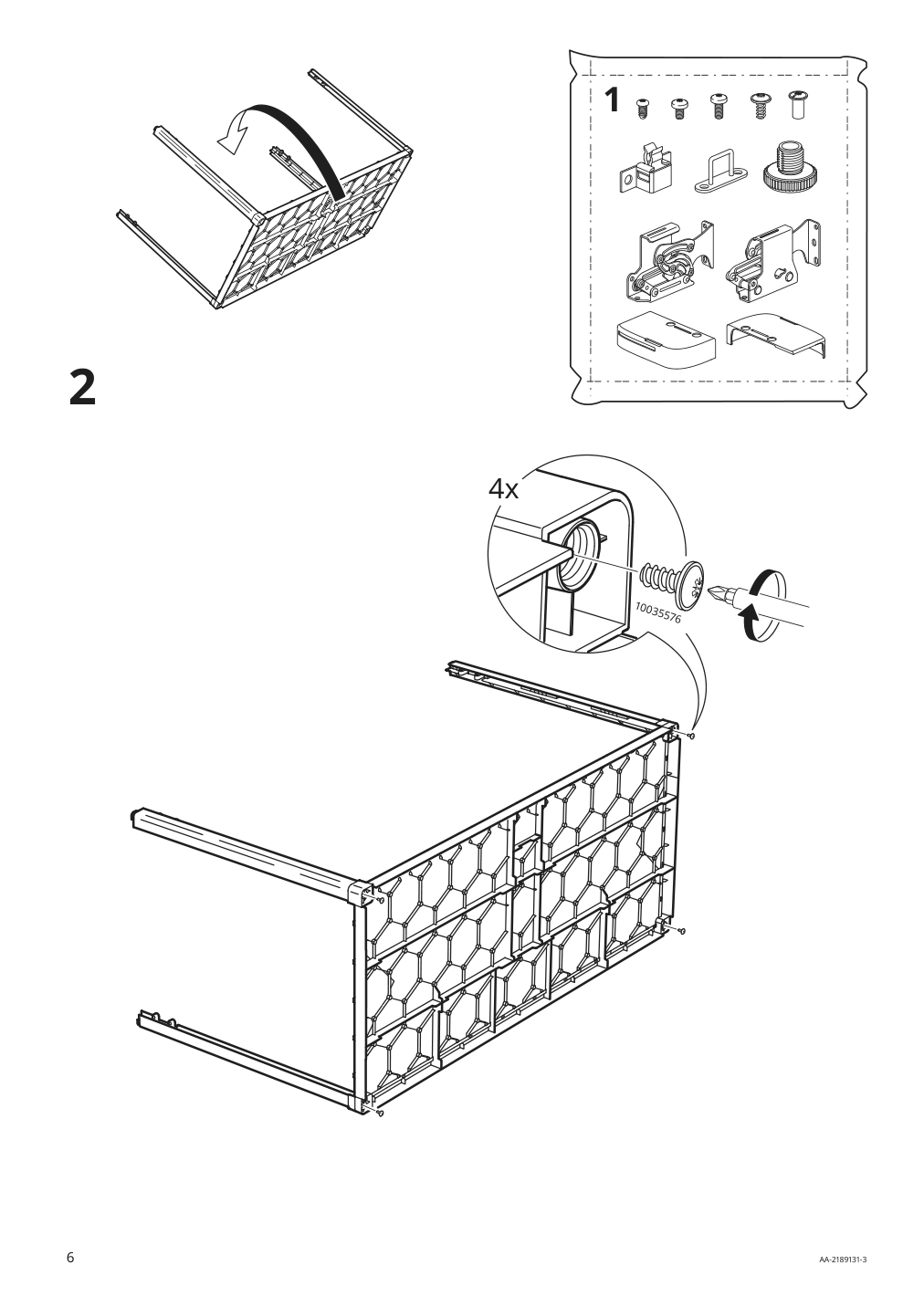 Assembly instructions for IKEA Vrenen storage box outdoor light gray gray | Page 6 - IKEA VRENEN storage box, outdoor 504.114.43