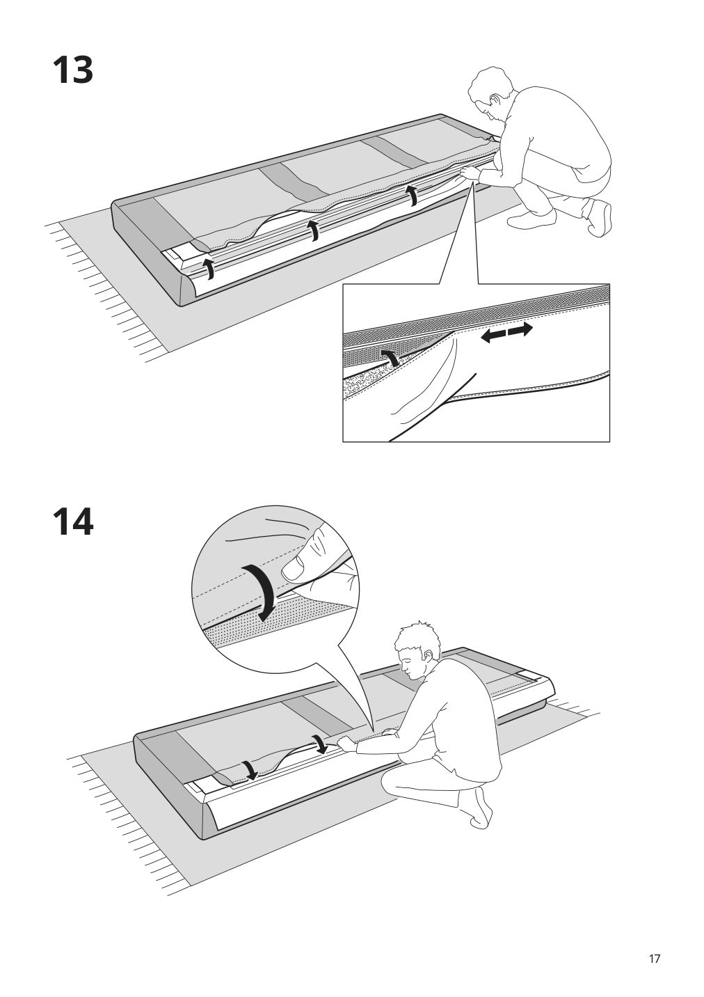 Assembly instructions for IKEA Vretstorp frame for sleeper sofa | Page 17 - IKEA VRETSTORP sleeper sofa 094.912.54