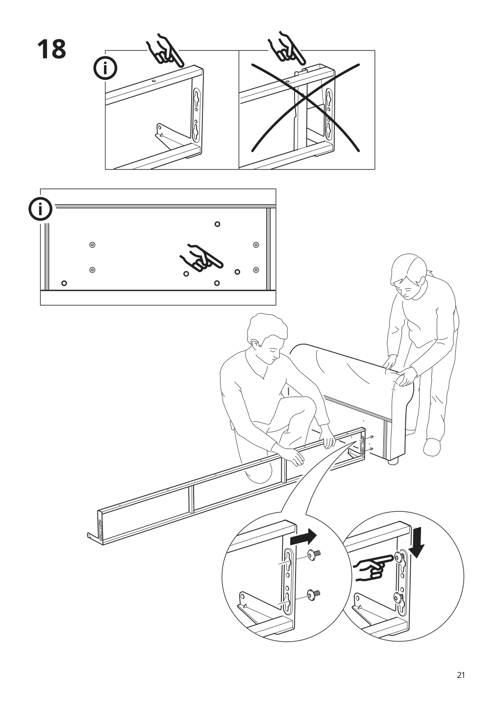 Assembly instructions for IKEA Vretstorp frame for sleeper sofa | Page 21 - IKEA VRETSTORP sleeper sofa 094.912.54