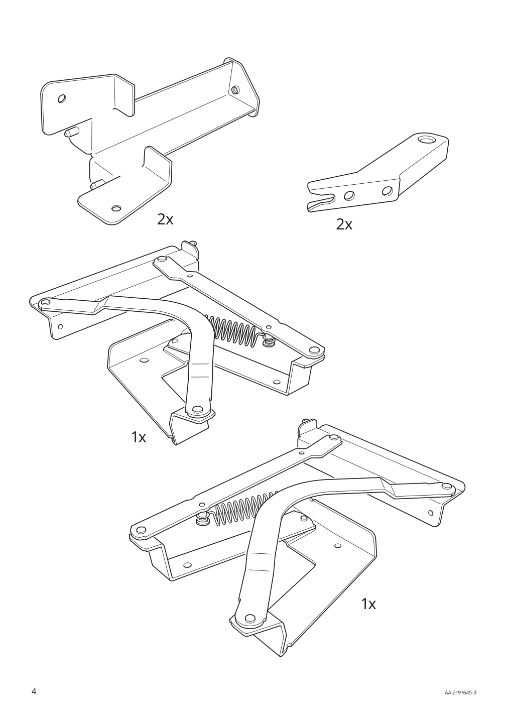 Assembly instructions for IKEA Vretstorp frame for sleeper sofa | Page 4 - IKEA VRETSTORP sleeper sofa 094.912.54