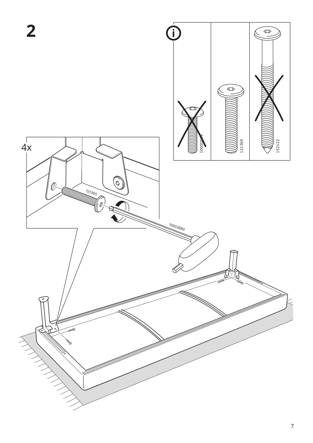 Assembly instructions for IKEA Vretstorp frame for sleeper sofa | Page 7 - IKEA VRETSTORP sleeper sofa 094.912.54