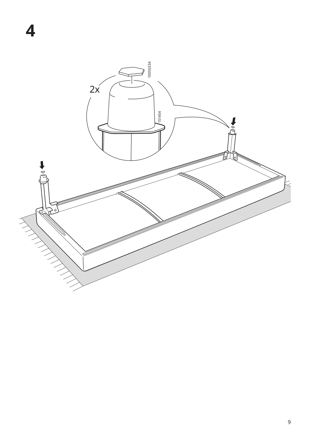 Assembly instructions for IKEA Vretstorp frame for sleeper sofa | Page 9 - IKEA VRETSTORP sleeper sofa 094.912.54