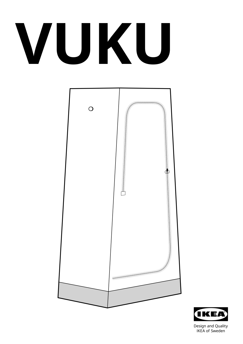 Assembly instructions for IKEA Vuku wardrobe white | Page 1 - IKEA VUKU wardrobe 803.319.73